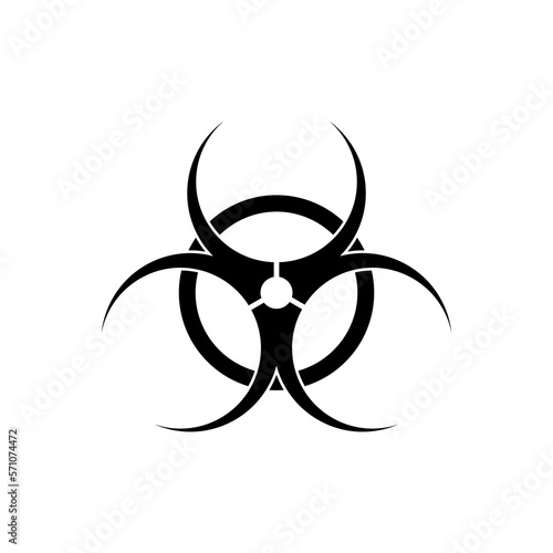 Illutration of the Biohazard sign and symbol.