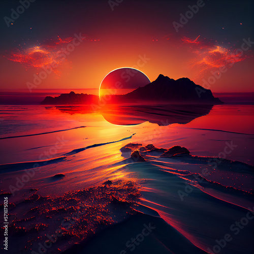 beautifull sunrise landscape