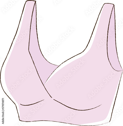ブラジャーのイラスト（ノンワイヤー・ナイトブラ・マタニティブラ）