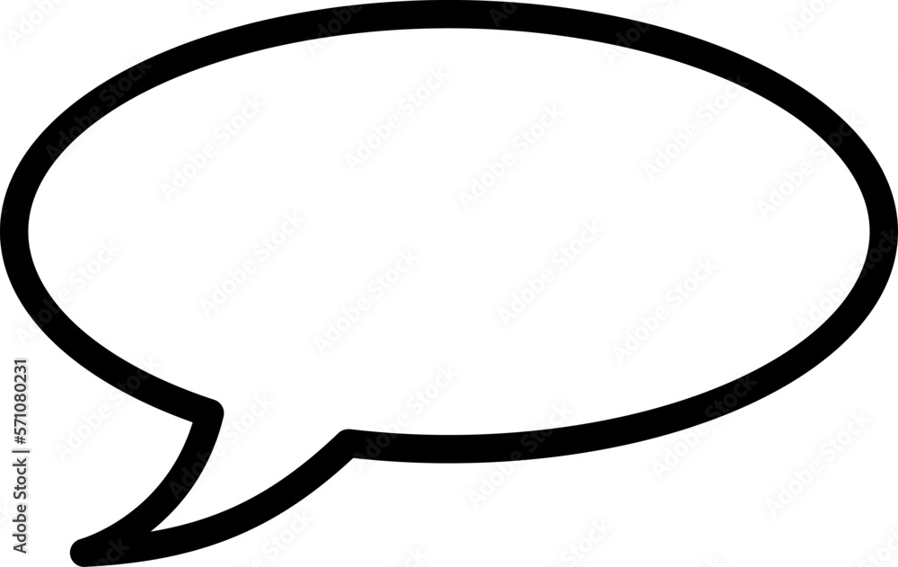 Blank Speech Bubble Cloud Message Symbol Element Icon with Empty Space for Text. Vector Image. Blank Speech Bubble Cloud Message Symbol Element Icon with Empty Space for Text. Vector Image.