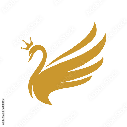 Swan logo images illustration