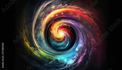 abstract spiral galaxy background somewhere in deep space
