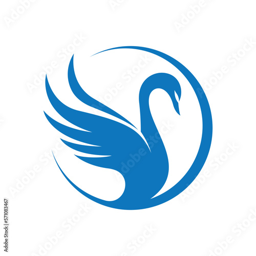 Swan logo images illustration