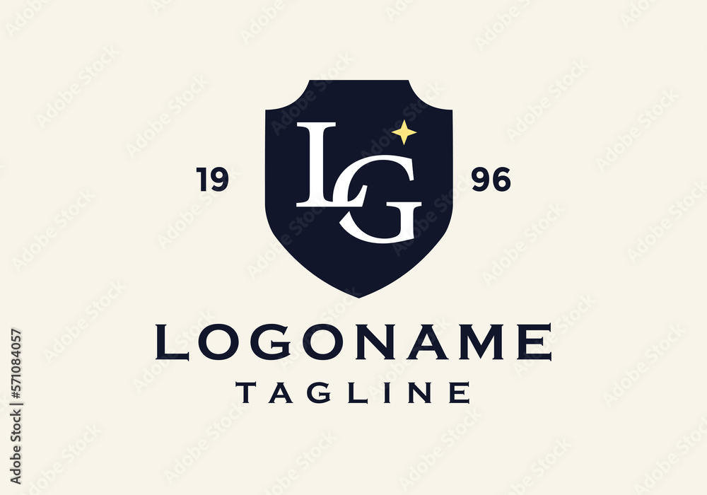 letter L, G frame shield logo suitable for Law and Attorney Logo.