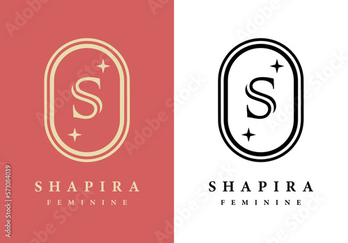 Letter S logo, perfect for salons, spas, and others.