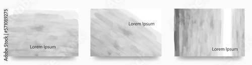 海　空　水　自然のイメージイラストベクターカードセット/広告の背景や壁紙に使用できる　シンプルなイラスト