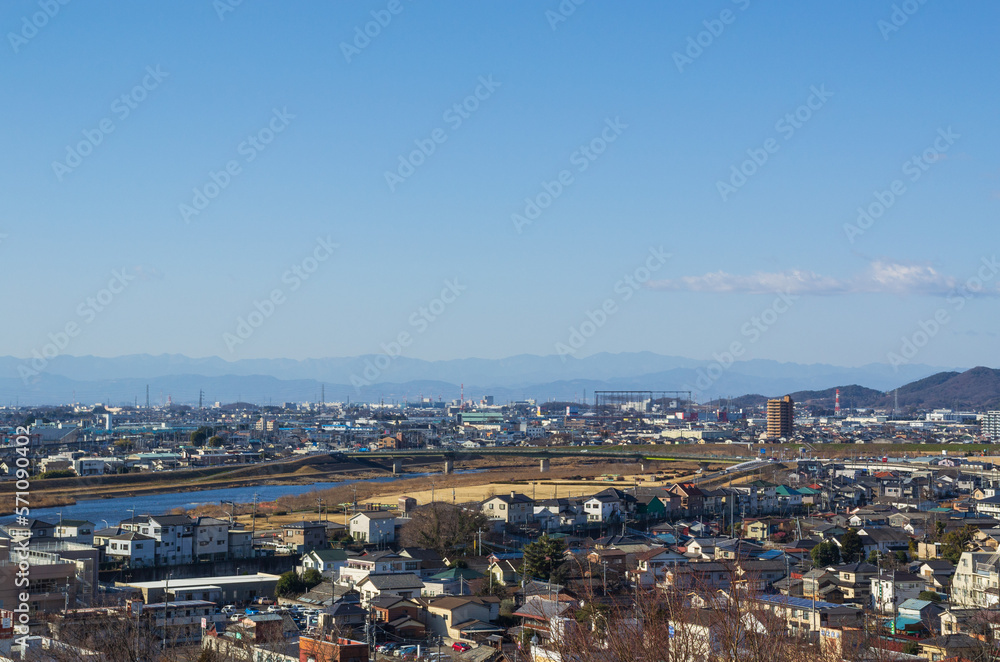 栃木県足利市からの風景