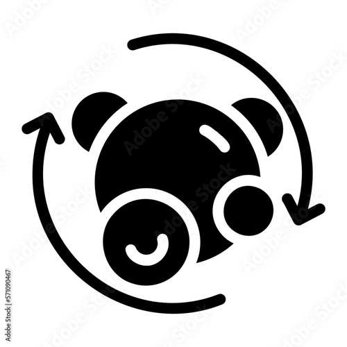 metabolism glyph icon