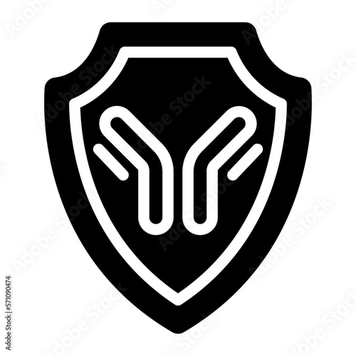 antibody glyph icon