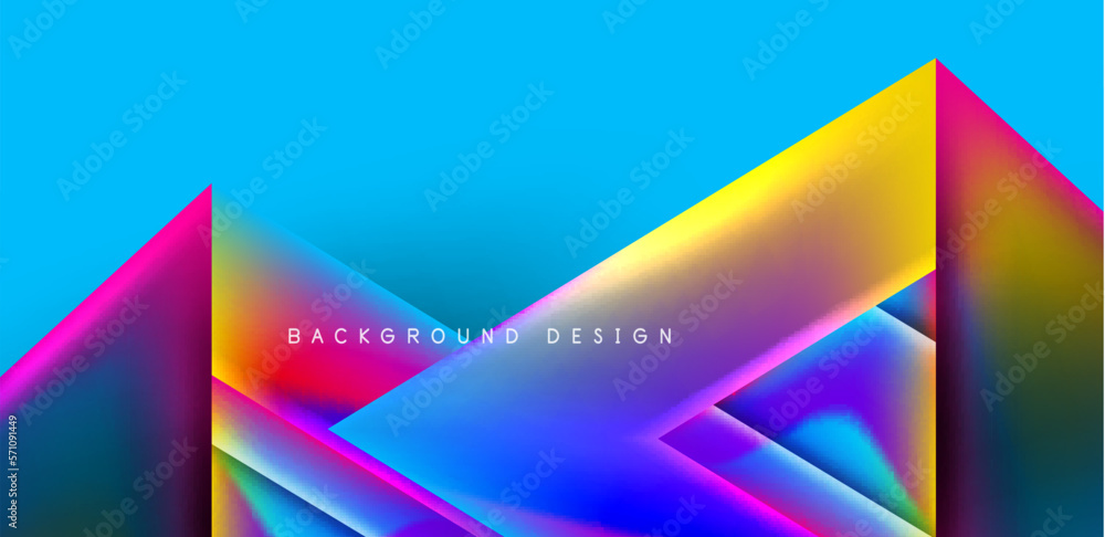 Abstract bakground with overlapping triangles and fluid gradients for covers, templates, flyers, placards, brochures, banners Abstract bakground with overlapping triangles and fluid gradients for covers, templates, flyers, placards, brochures, banners