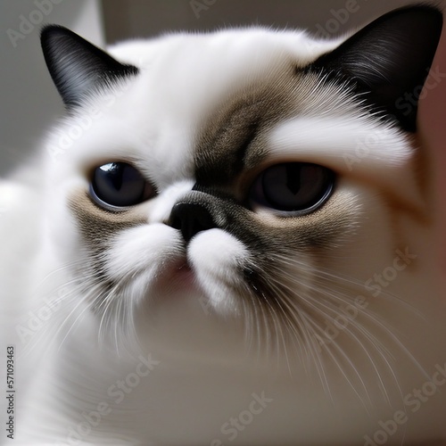 Photo Of A Cat Exotic Shorthair hyperrealistic highly detailed polished