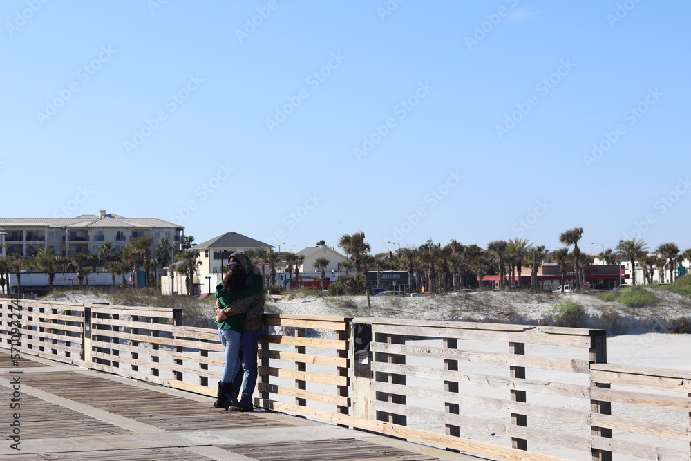 Fototapeta premium pier on the beach