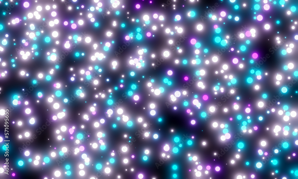 Glowing stars. Abstract shiny particles.
