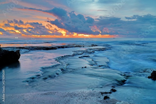ocean, sunset in indonesia, superb