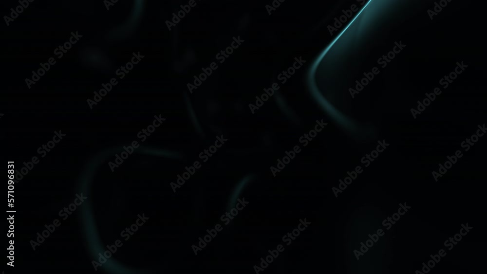 Flowing dark blue mystical waves on black gradient, motion abstract corporate, cosmos and futuristic style background