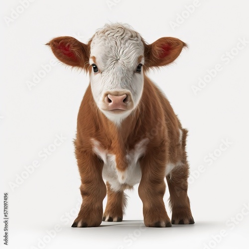 baby cow with Generative AI