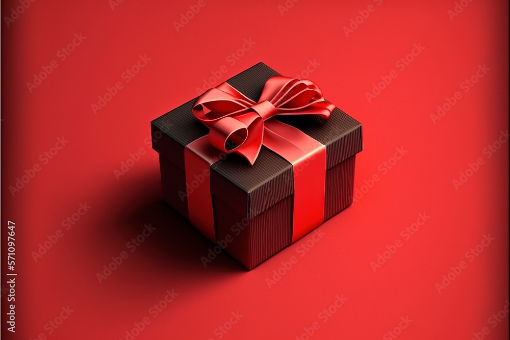 Fototapeta premium Gift box with Generative AI