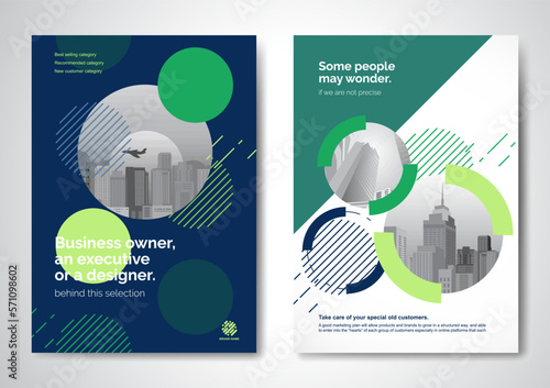 Template vector design for Brochure, AnnualReport, Magazine, Poster, Corporate Presentation, Portfolio, Flyer, infographic, layout modern with color size A4, Front and back, Easy to use.