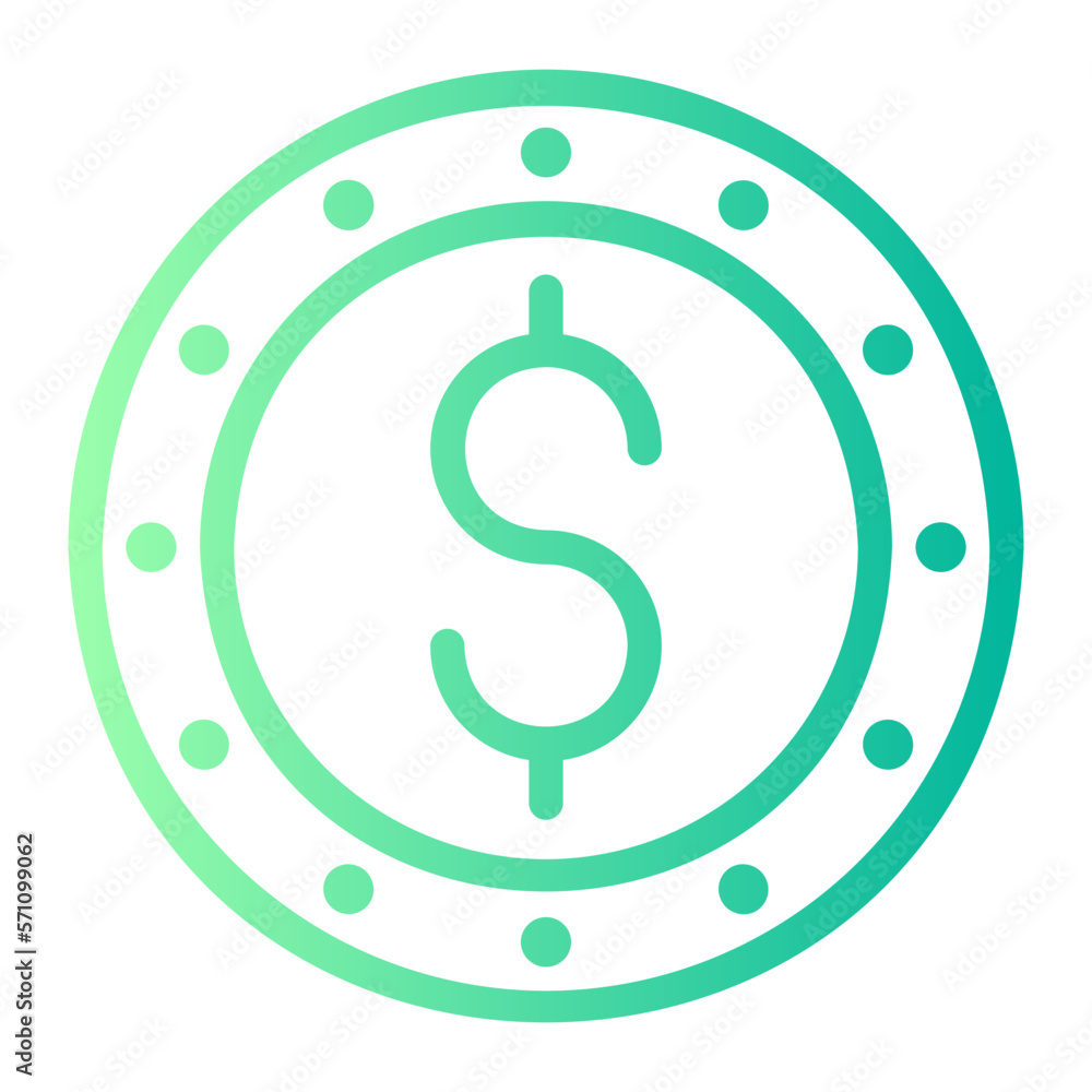 coin gradient icon coin gradient icon