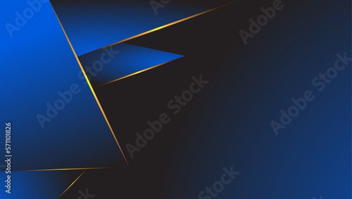 Elegant and Radiant Blue and Gold Design