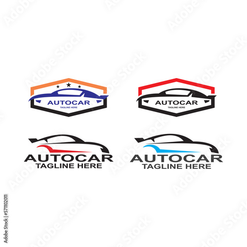 Auto Team Racing Club Car Repair Service Template Logo Vector Symbol
