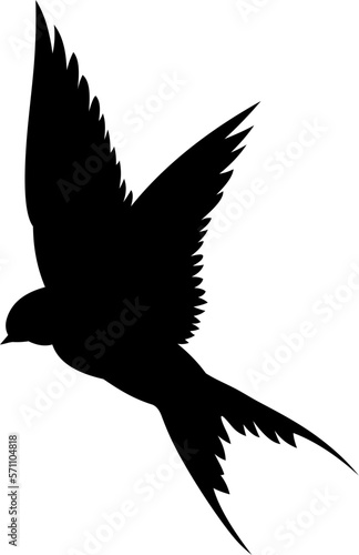 Flying swallow Bird Silhouette