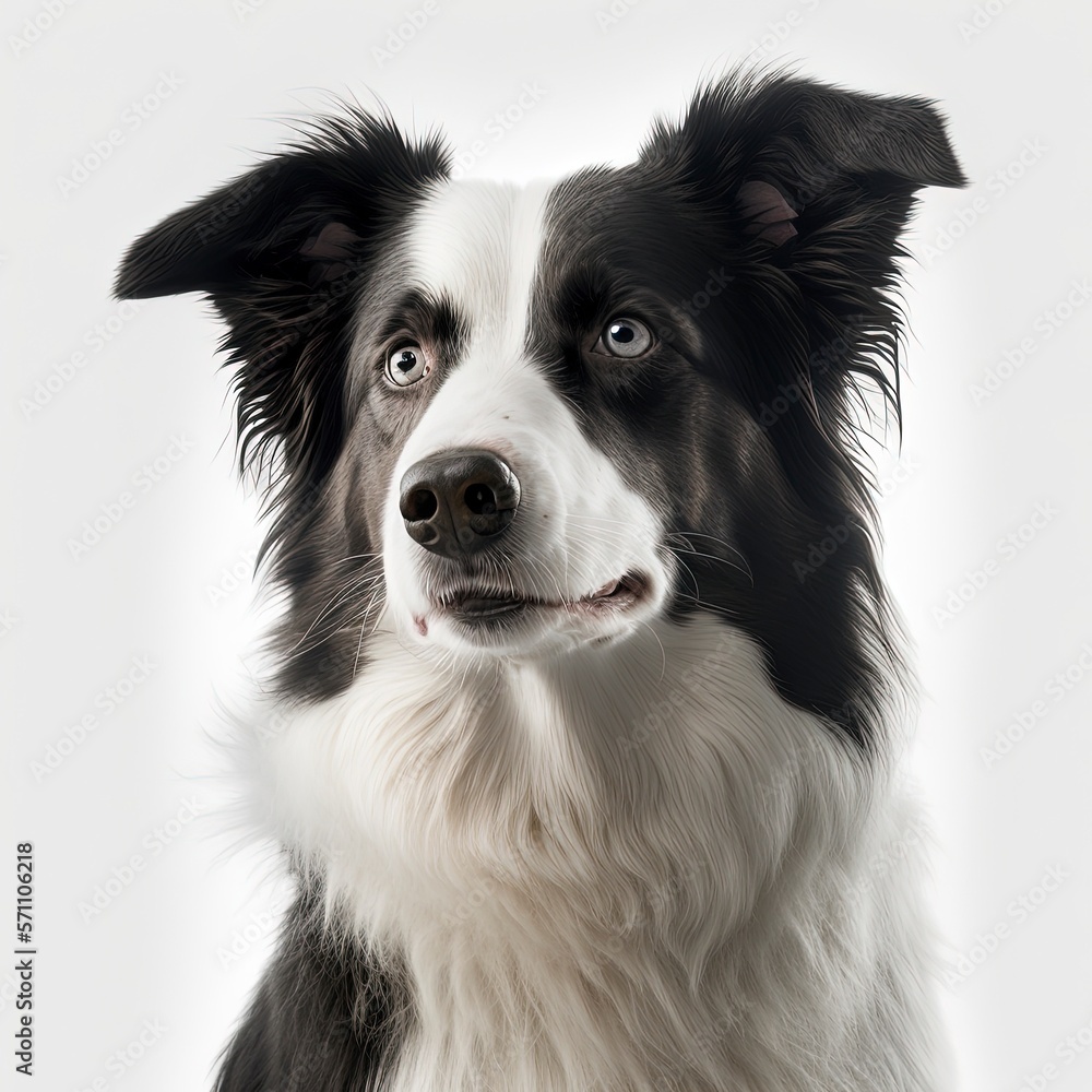 Border Collie with Generative AI