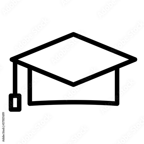 student hat glyph icon