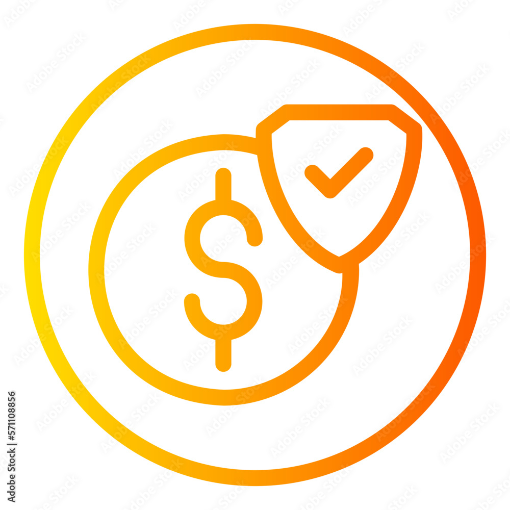 secure payment gradient icon secure payment gradient icon