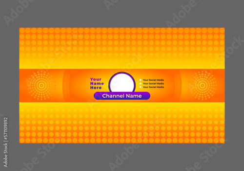 cover youtube channel template.