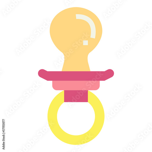 nipple flat icon style