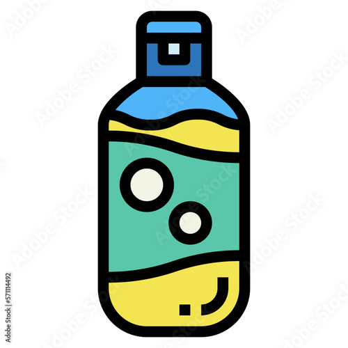 toner filled outline icon style