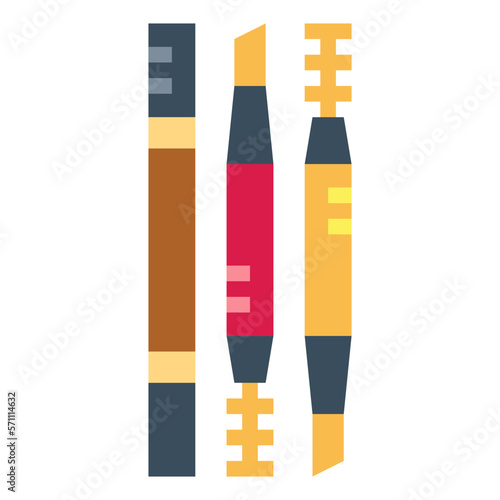 eyebrow flat icon style