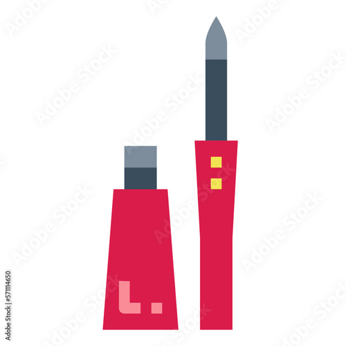 eyeliner flat icon style