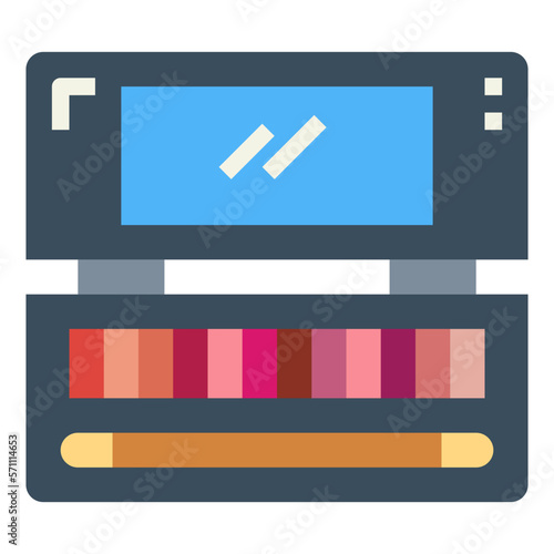 eyeshadow flat icon style