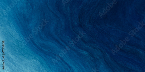 Abstract art navy blue gradient paint background with liquid fluid grunge texture © korkeng