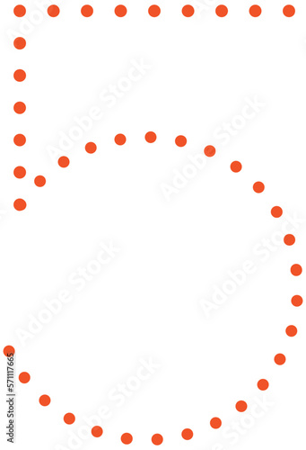 Number Tracing Alphabet Dot Font Five 5 © Rinyarart