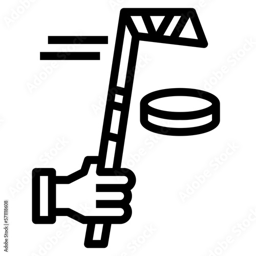 hockey line icon style