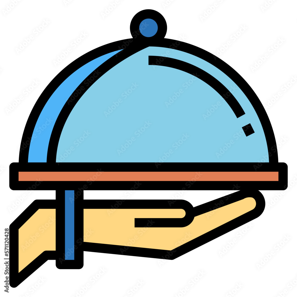 tray filled outline icon style tray filled outline icon style