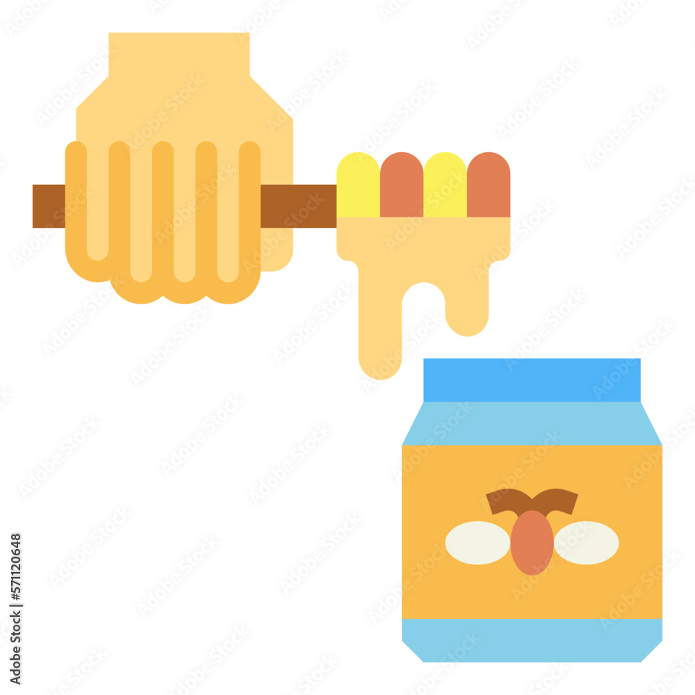 honey flat icon style honey flat icon style