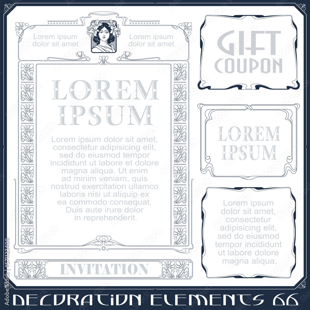 Vector set of calligraphic design elements and page decor. Vector set of calligraphic design elements and page decor.