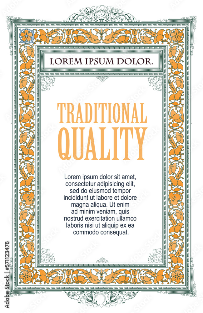 Vector template flyer, invitations or greeting card. Vector template flyer, invitations or greeting card.
