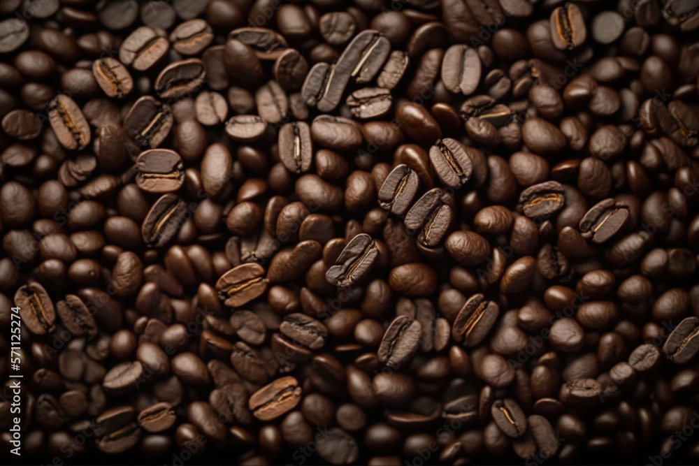 Obraz premium coffee beans background.Generative Ai