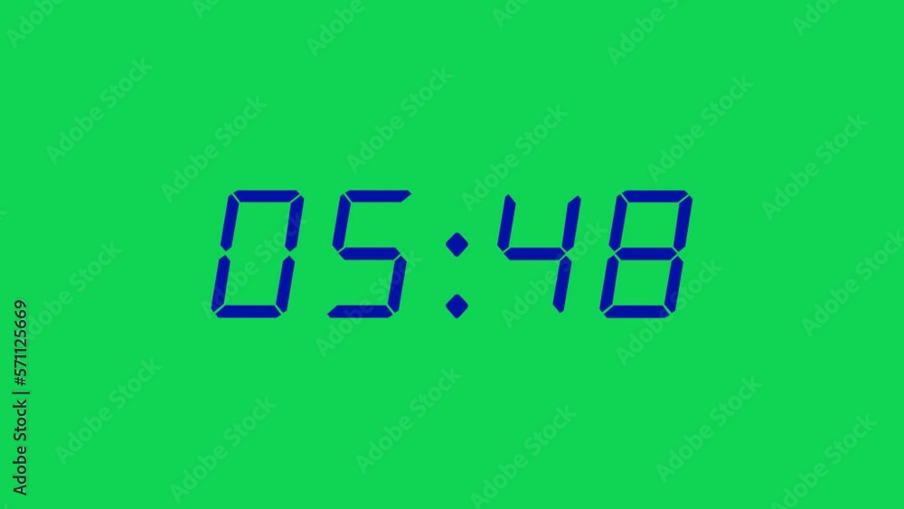 25 seconds digital clock count-up timer. Navy blue digits on Green Screen Chroma Key bg. Retro digital alarm clock concept 25 seconds digital clock count-up timer. Navy blue digits on Green Screen Chroma Key bg. Retro digital alarm clock concept