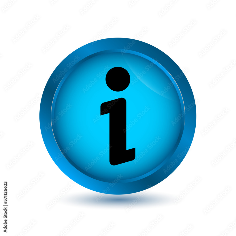 information icon in glossy button information icon in glossy button