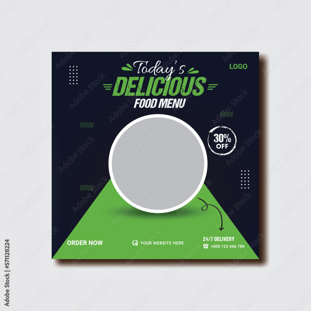 Restaurant social media banner template, Food social media post design. Restaurant social media banner template, Food social media post design.