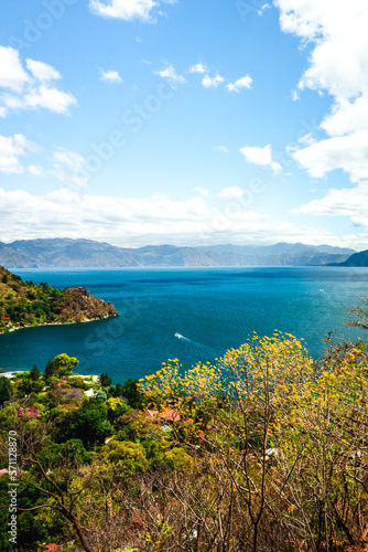 Lake and mountains landscape, Lake Atitlan Guatemala © Henrry