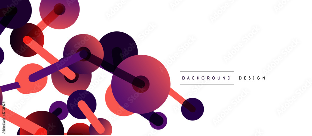 Line points connections geometric abstract background. Circles connected by lines. Trendy techno business template for wallpaper, banner, background or landing Line points connections geometric abstract background. Circles connected by lines. Trendy techno business template for wallpaper, banner, background or landing