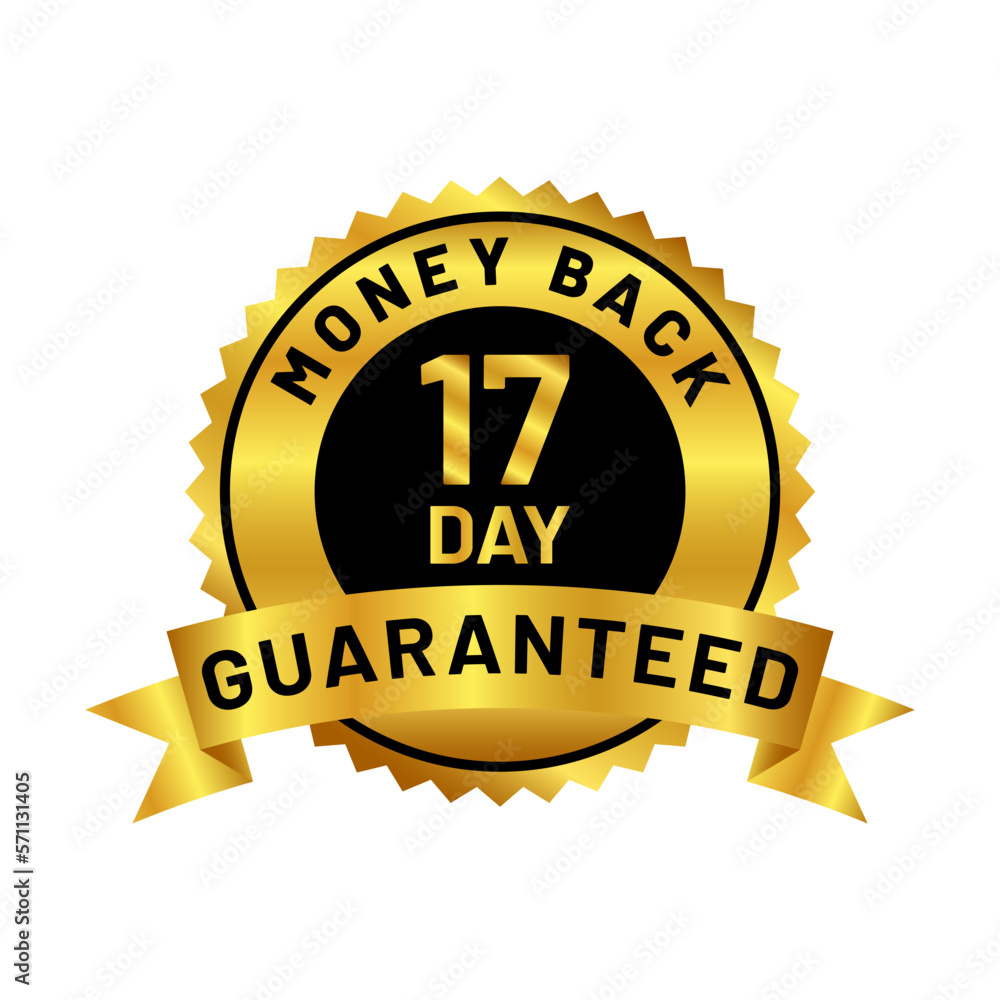 money back guaranteed badge in gold color money back guaranteed badge in gold color