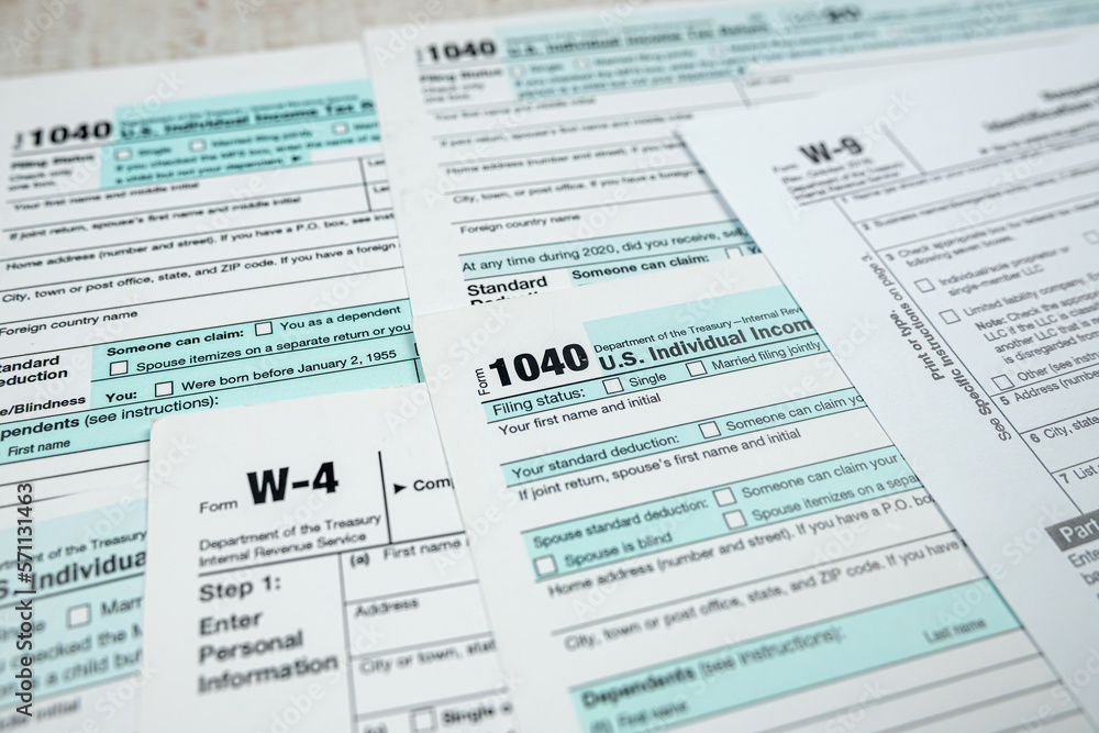 blank of 1040 tax form, closeup. Accounting concept blank of 1040 tax form, closeup. Accounting concept